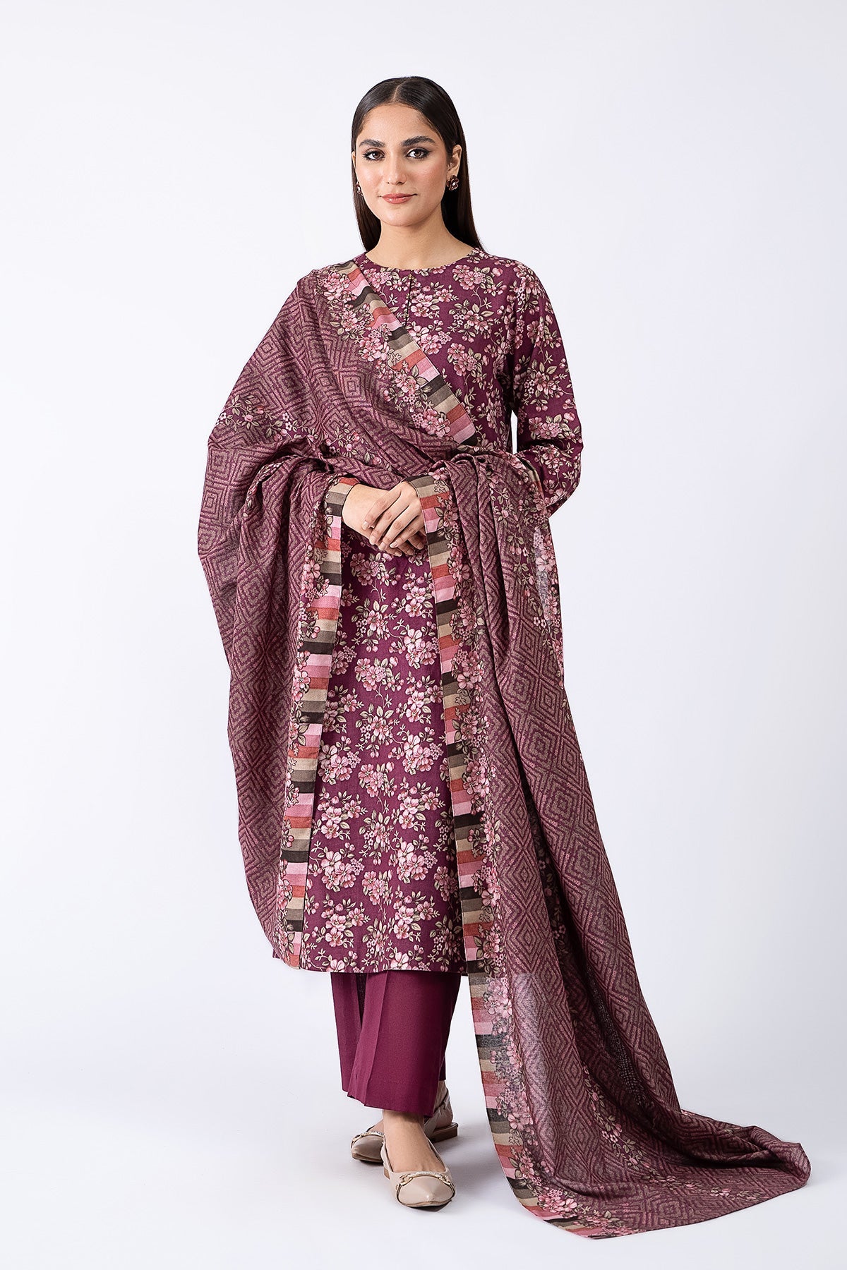 Kayseria - 3 Piece Khaddar Suit