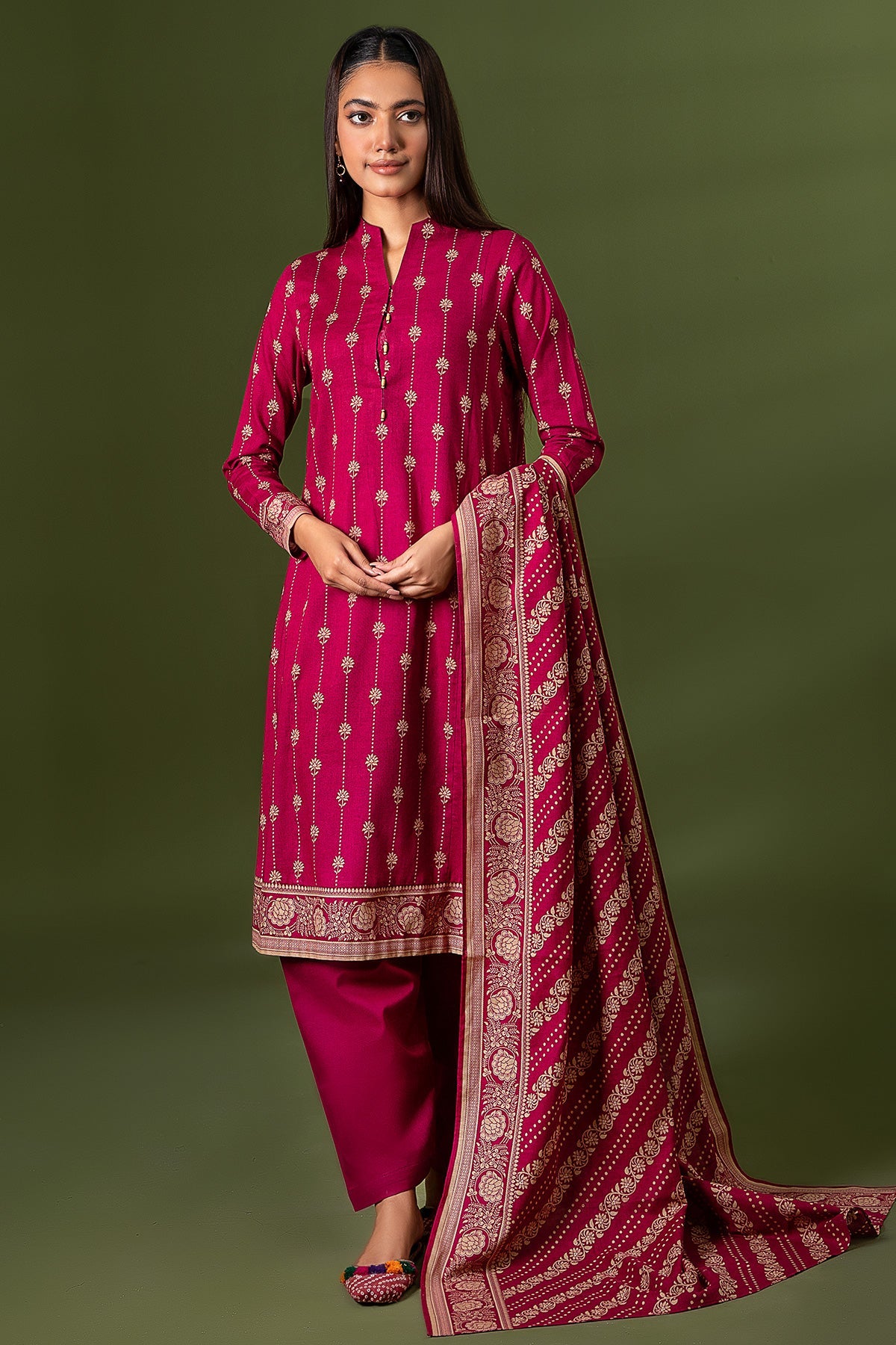Kayseria - 3 Piece Khaddar Suit