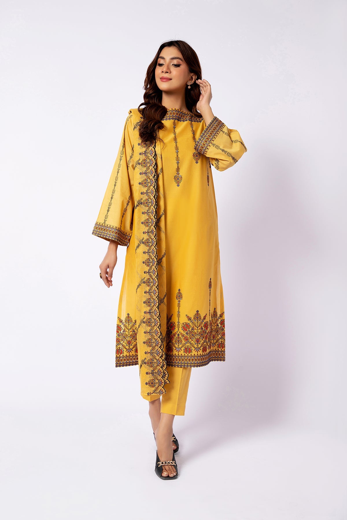 Kayseria - 3 Piece Cotton Lawn Suit