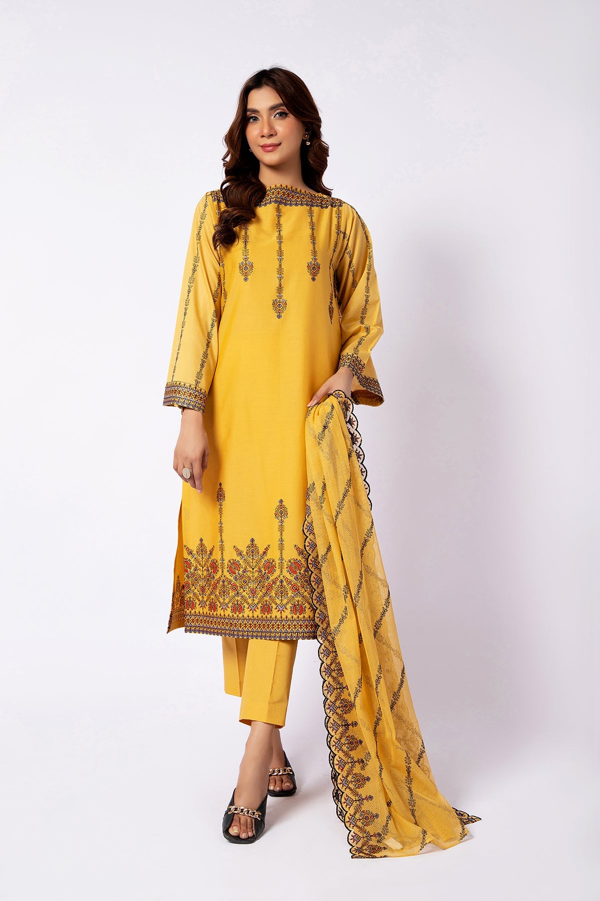 Kayseria - 3 Piece Cotton Lawn Suit