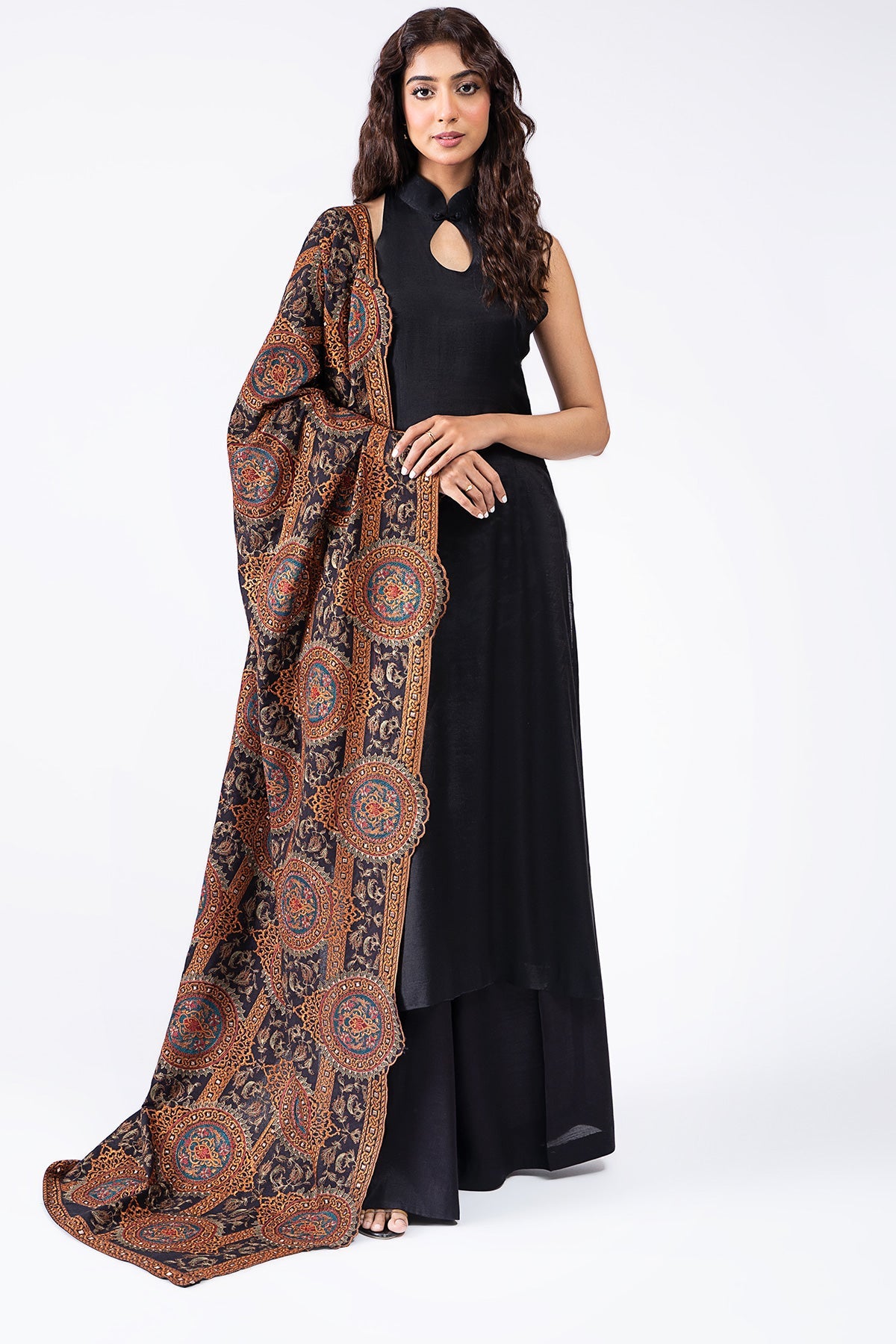 Kayseria - 1 Piece Viscose Karandi Shawl