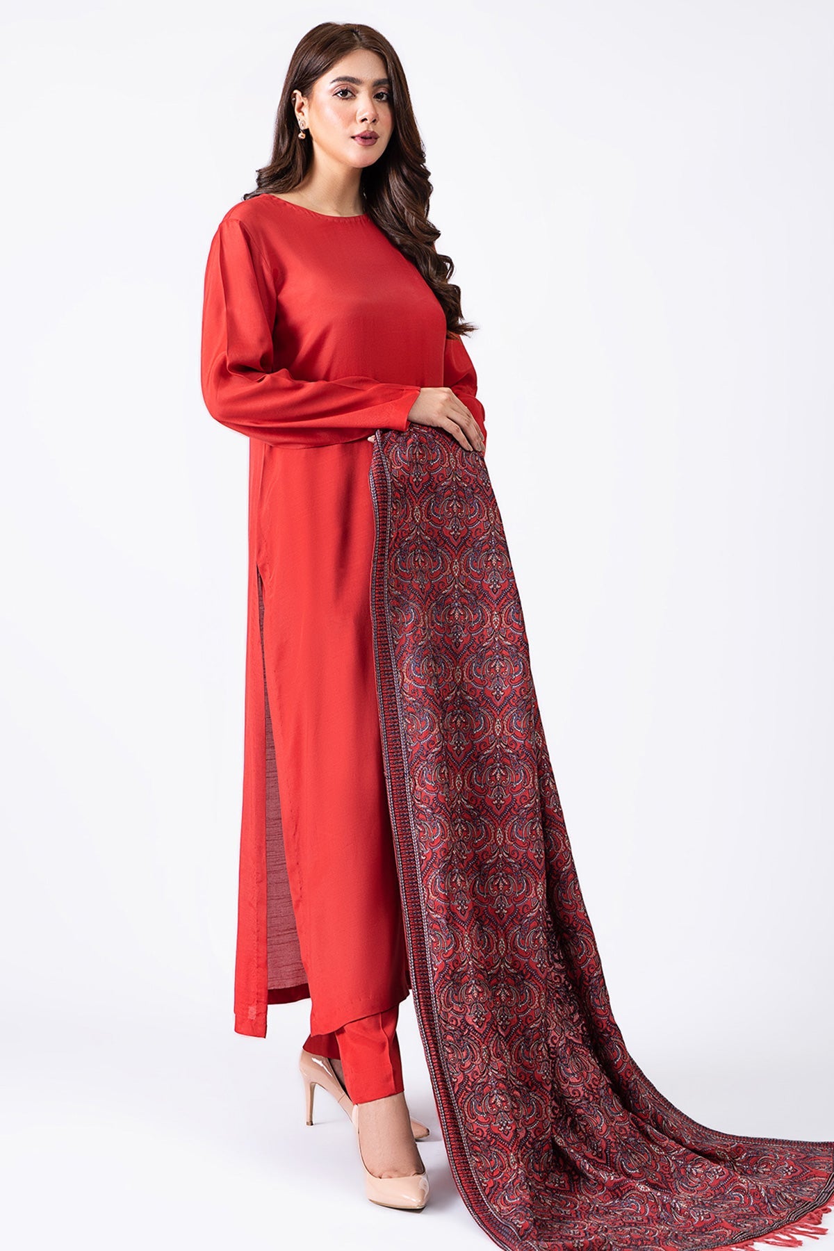 Kayseria - 1 Piece Viscose Karandi Shawl