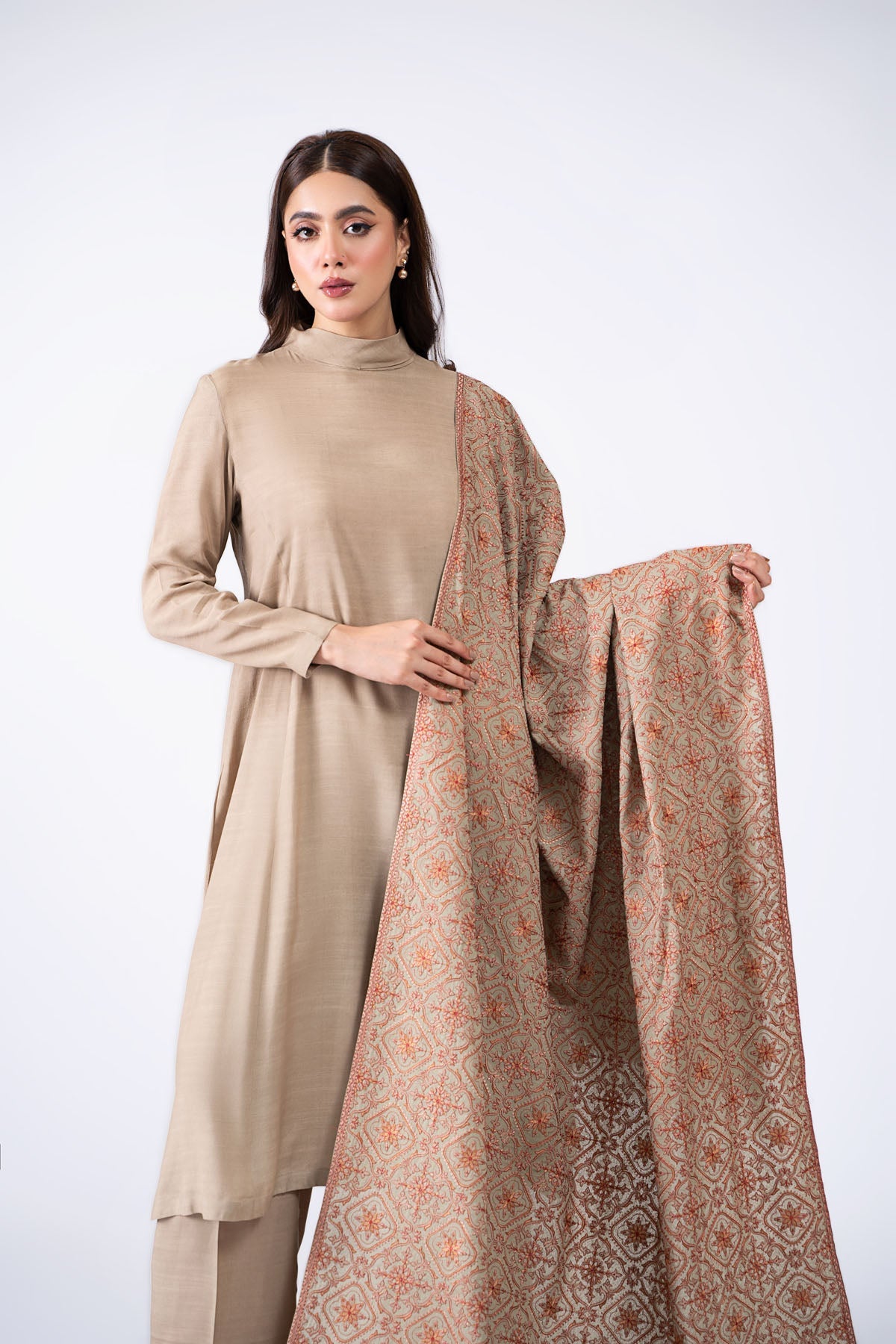 Kayseria - 1 Piece Viscose Karandi Shawl