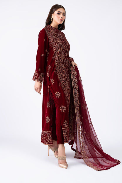 Kayseria - 3 Piece Velvet Suit