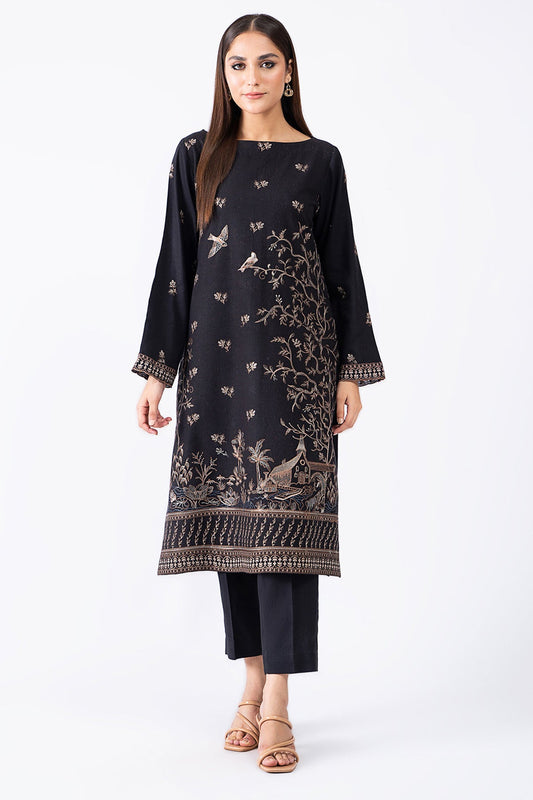 Kayseria - 2 Piece Dotted Khaddar Shirt & Shalwar