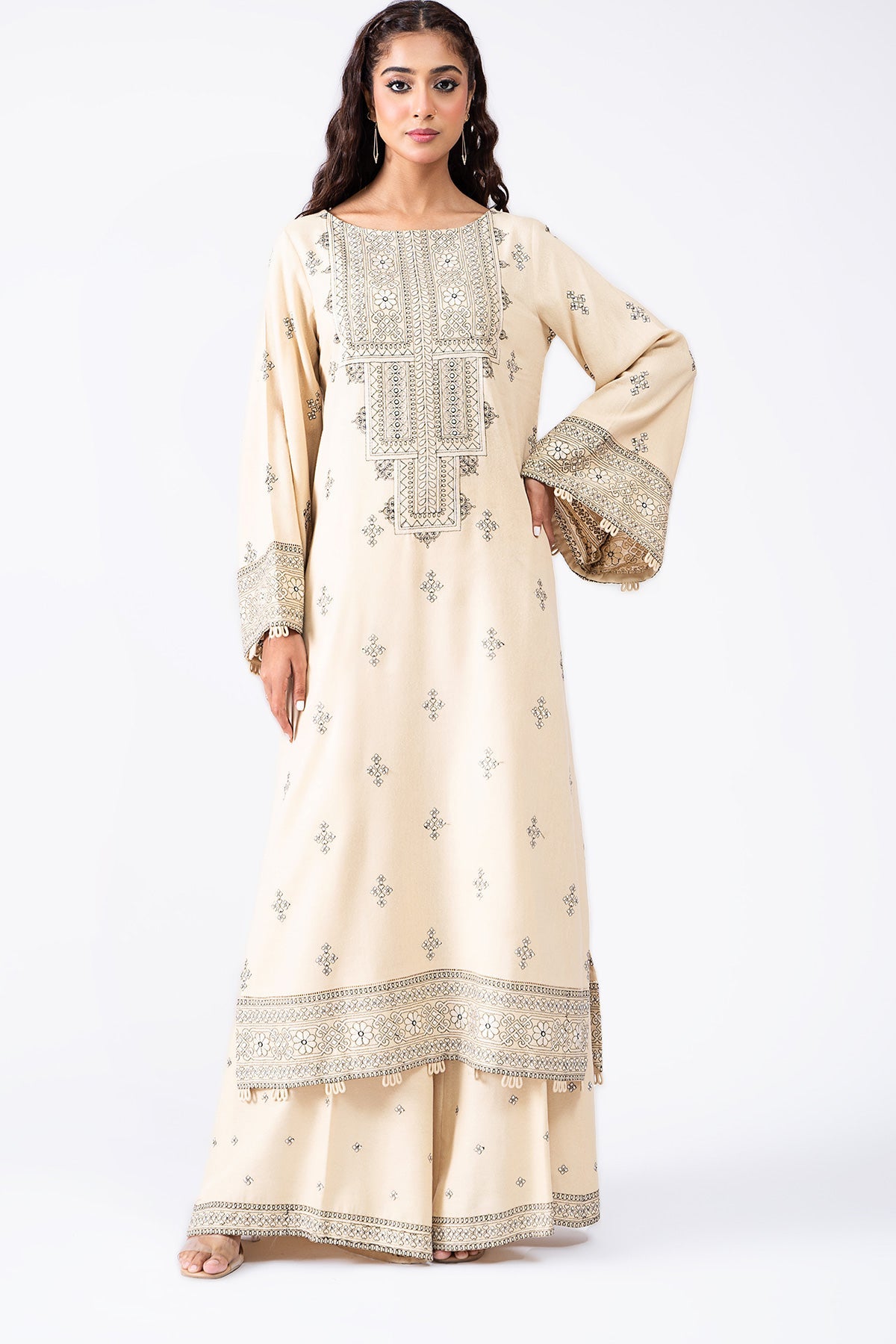 Kayseria - 2 Piece Cotton Karandi Shirt & Shalwar