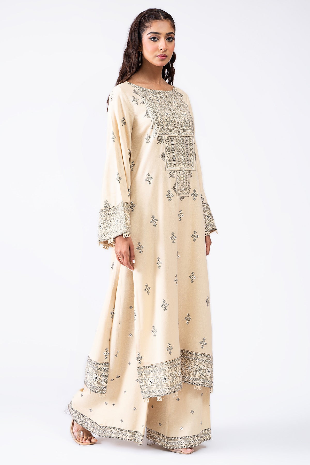 Kayseria - 2 Piece Cotton Karandi Shirt & Shalwar