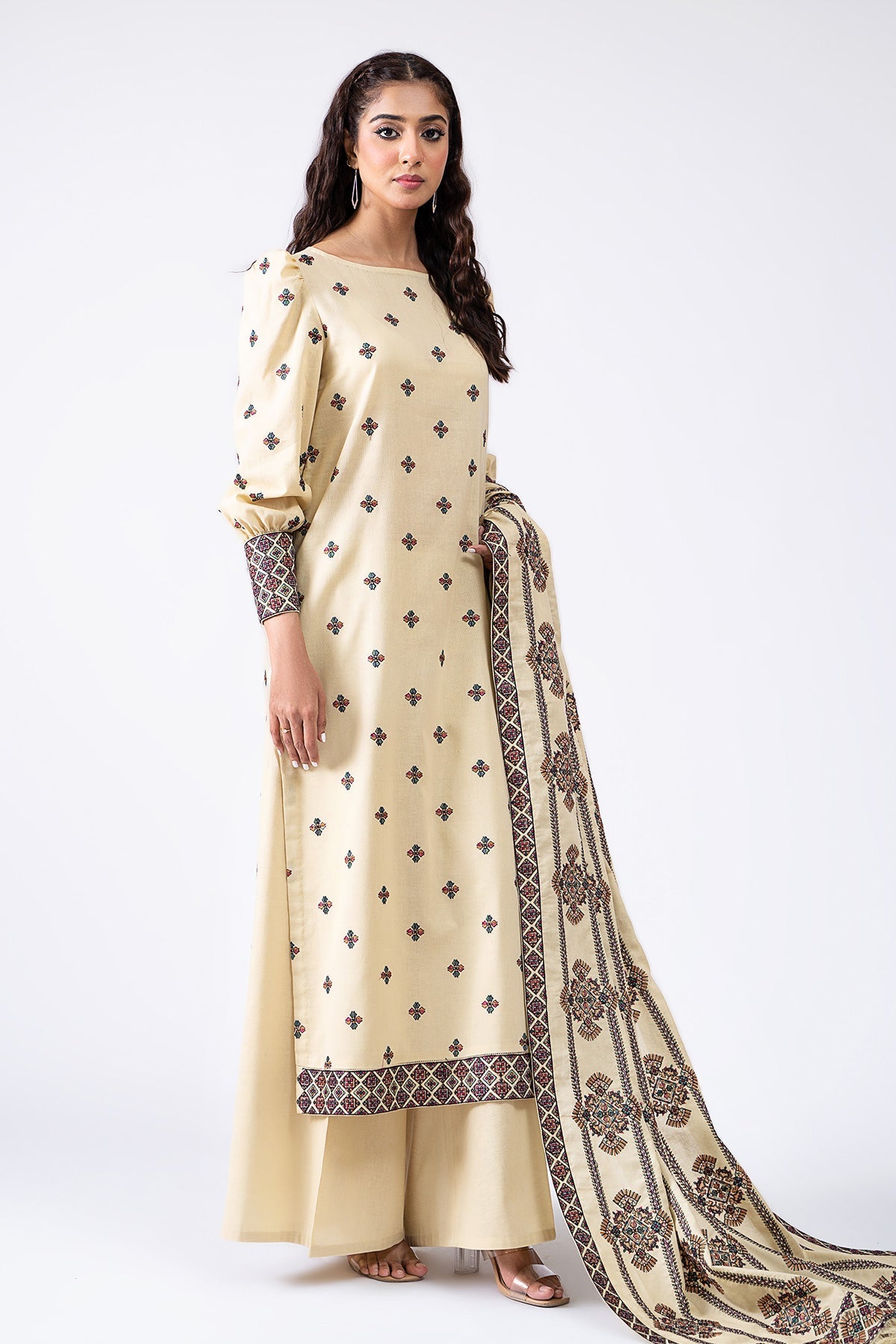 Kayseria - 3 Piece Khaddar Suit