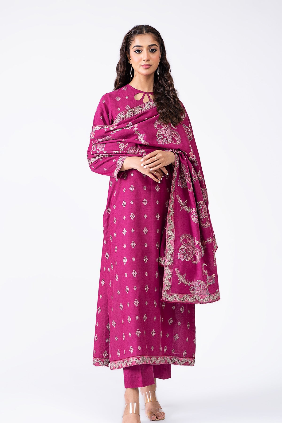 Kayseria - 3 Piece Viscose Karandi Suit