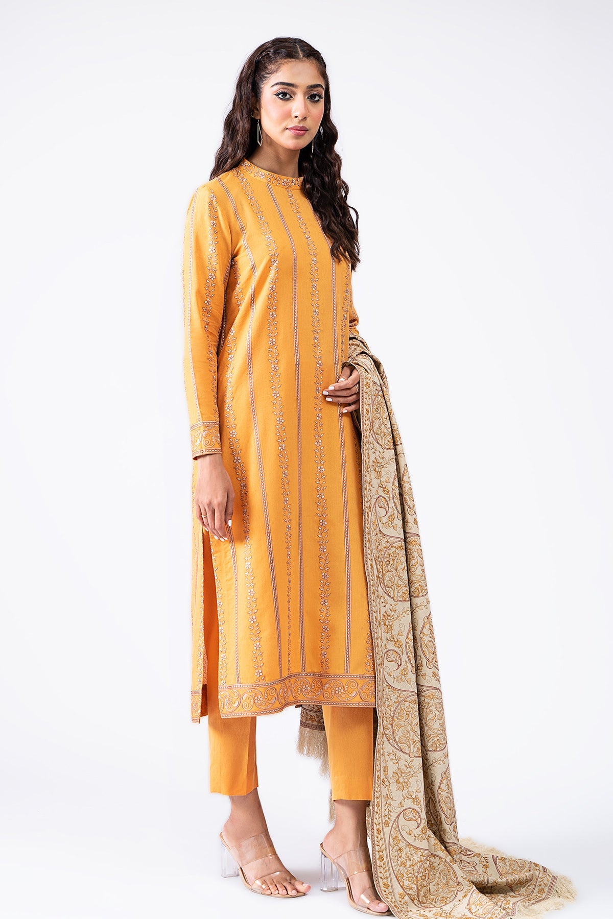 Kayseria - 3 Piece Viscose Karandi Suit
