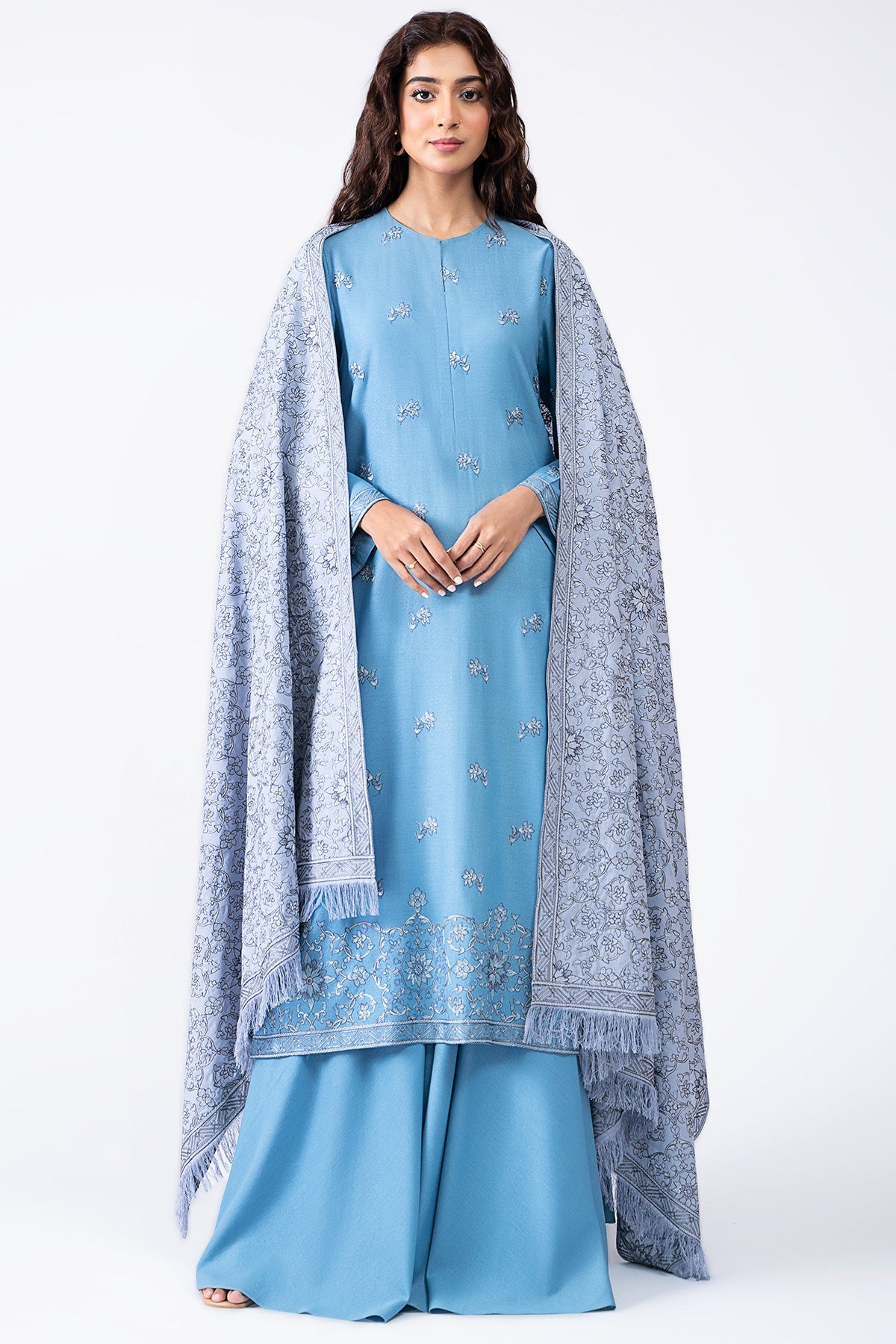 Kayseria - 3 Piece Viscose Karandi Suit