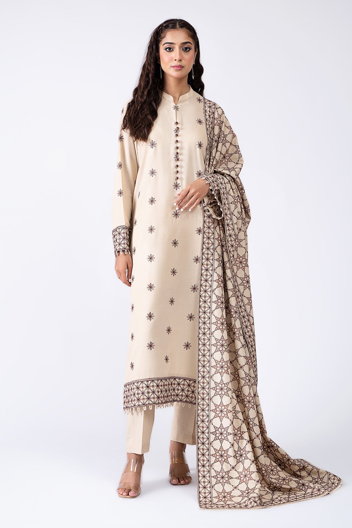 Kayseria - 3 Piece Viscose Karandi Suit