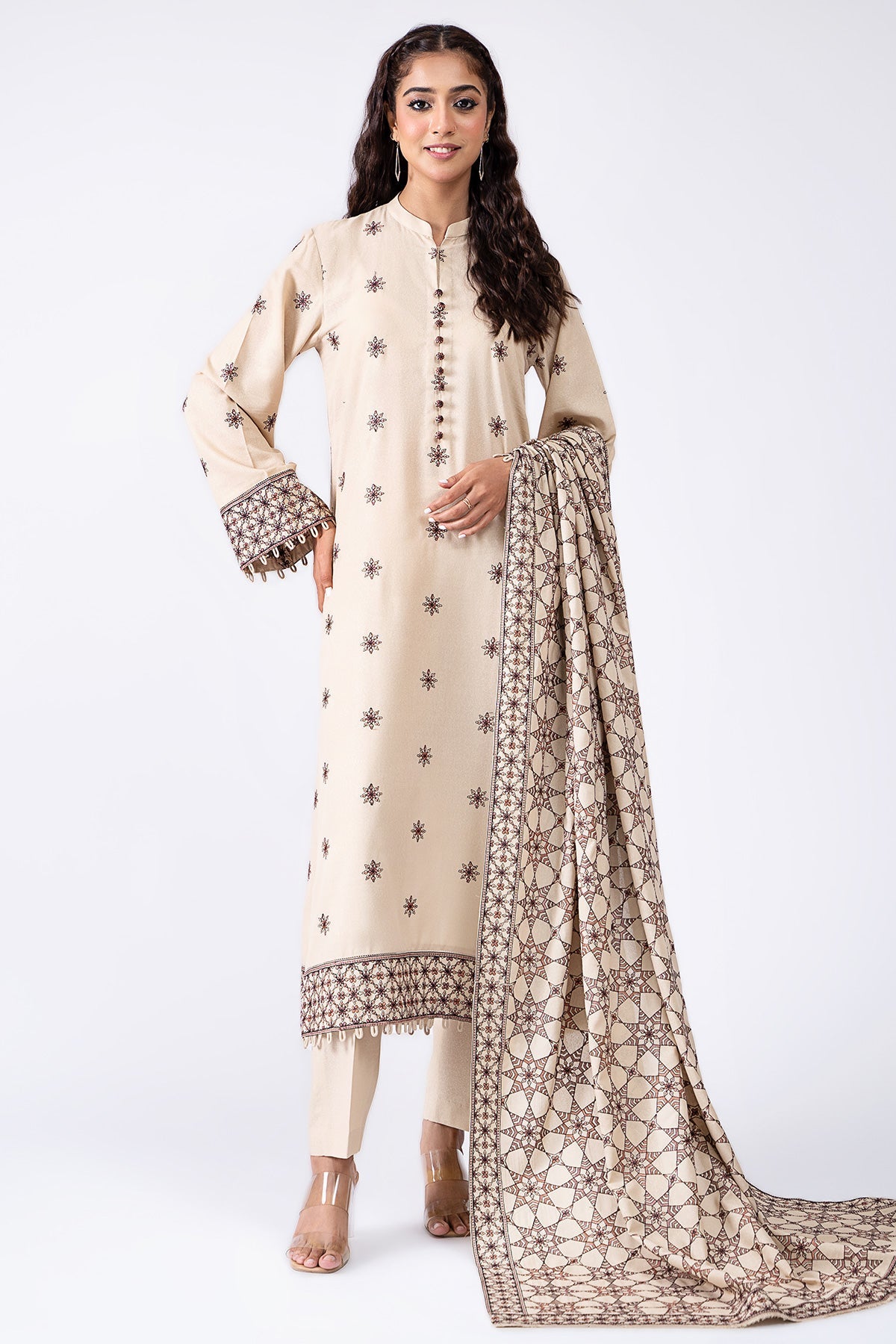 Kayseria - 3 Piece Viscose Karandi Suit