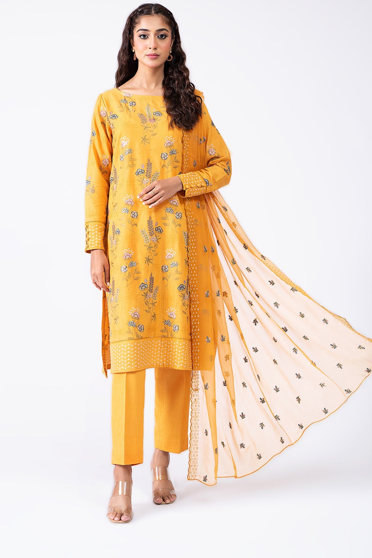 Kayseria - 3 Piece Viscose Karandi Suit