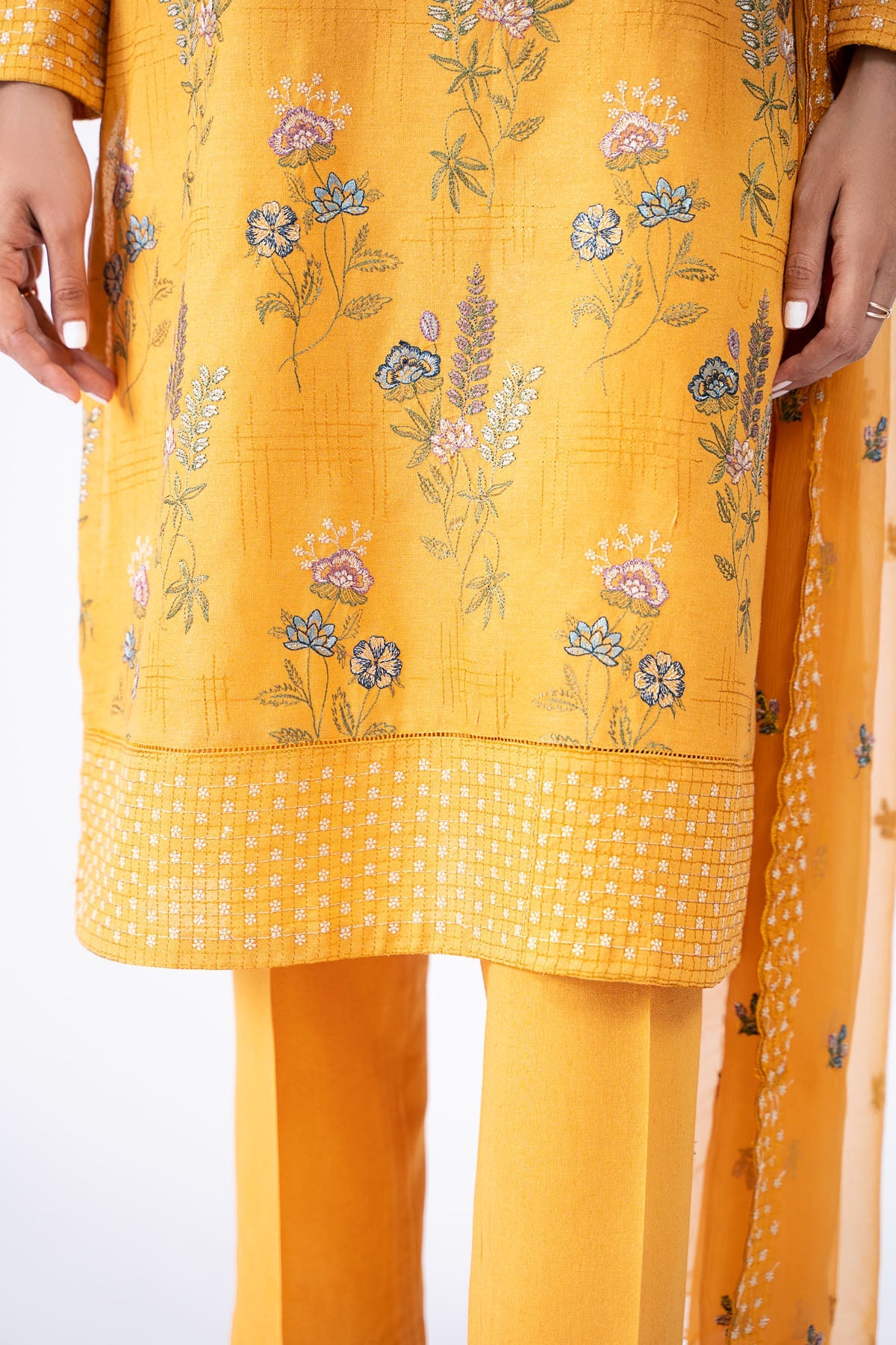 Kayseria - 3 Piece Viscose Karandi Suit