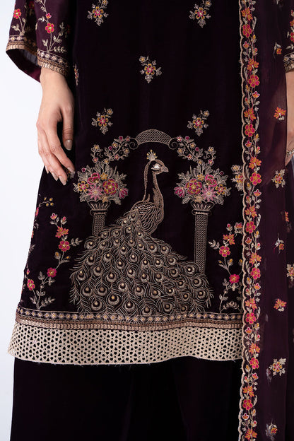 Kayseria - 3 Piece Velvet Suit