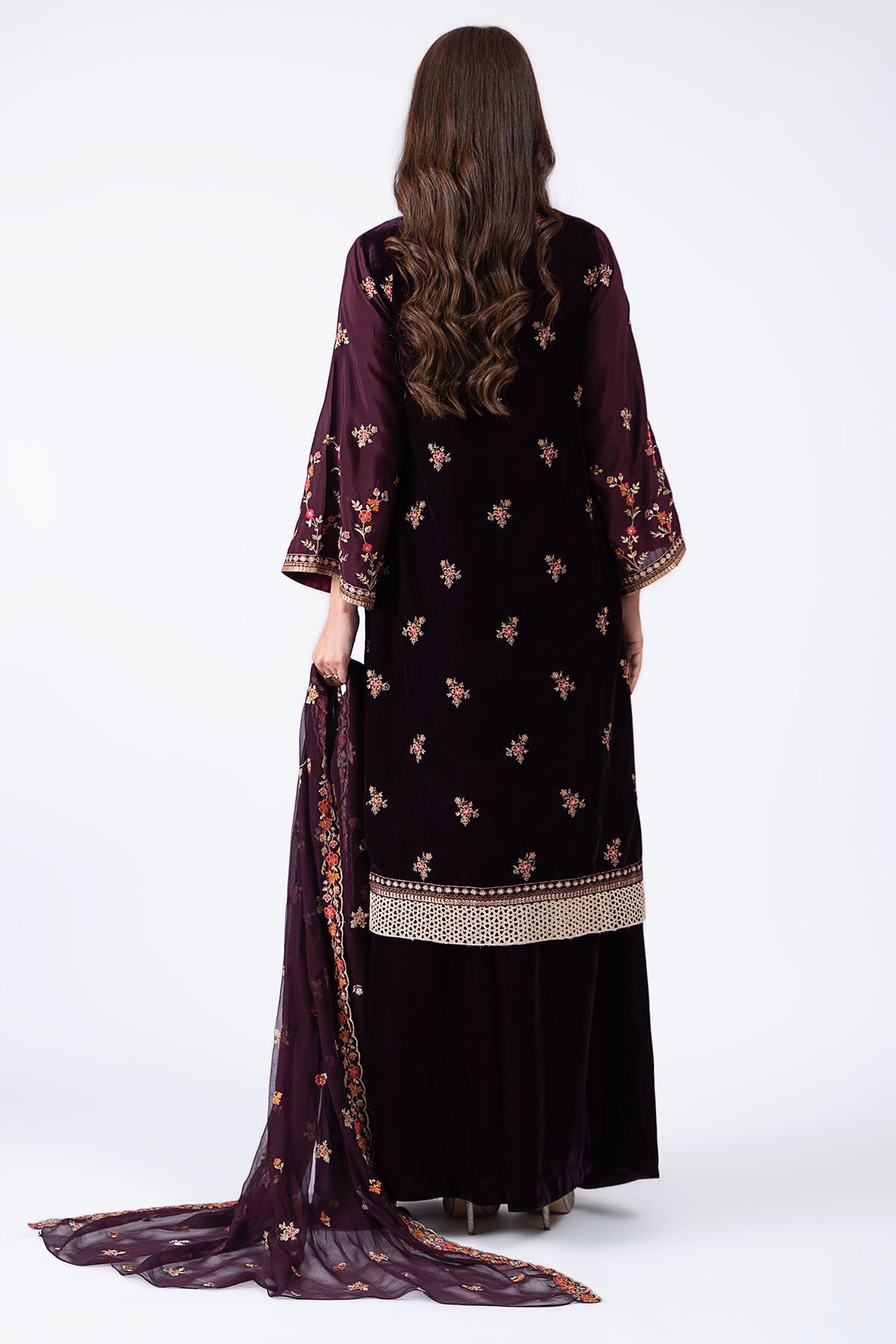 Kayseria - 3 Piece Velvet Suit