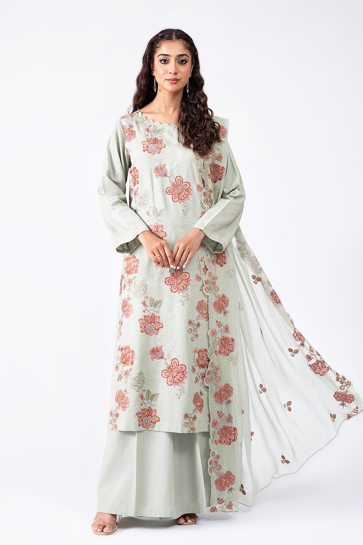 Kayseria - 3 Piece Viscose Karandi Suit