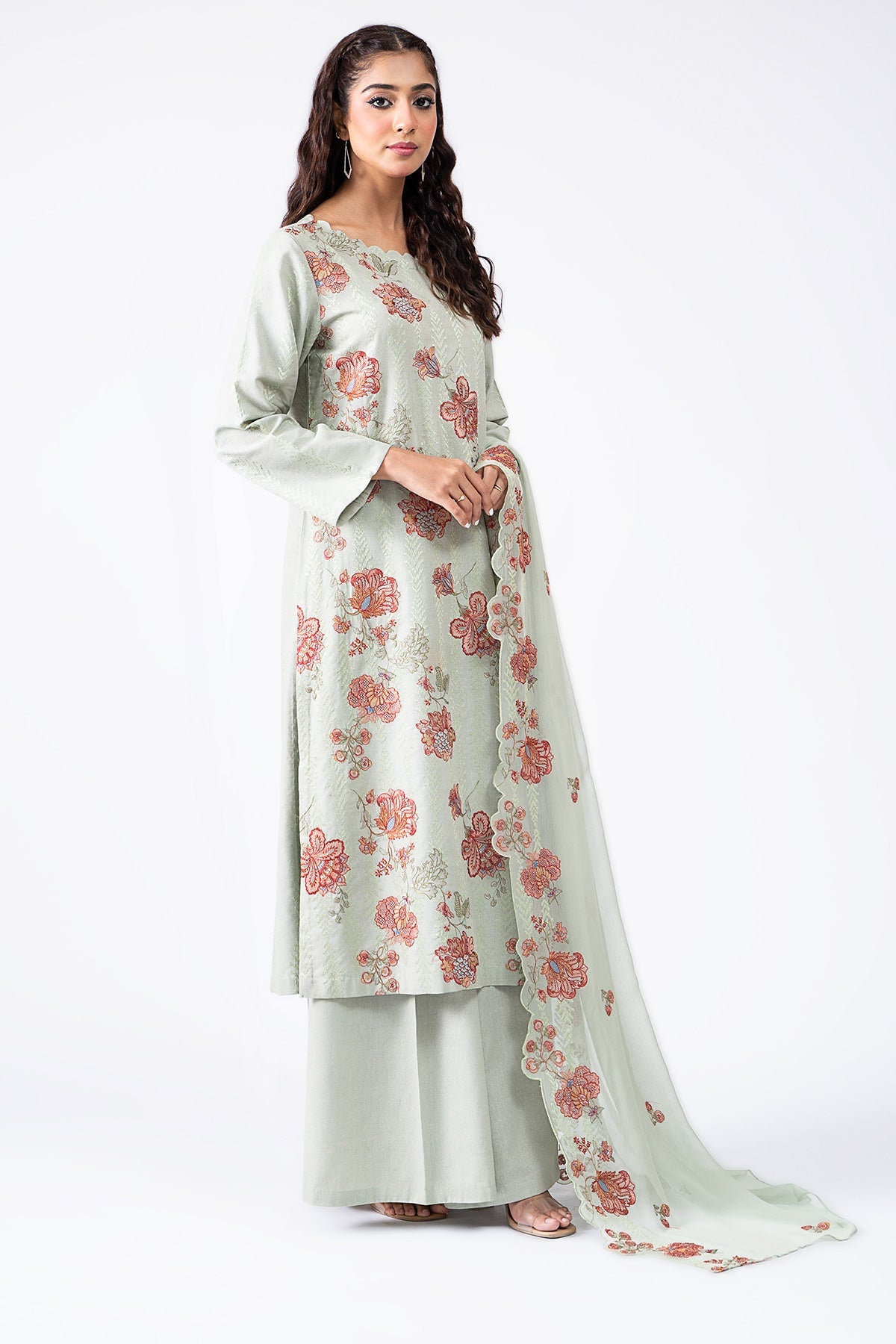 Kayseria - 3 Piece Viscose Karandi Suit