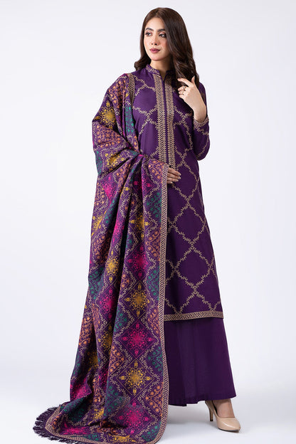 Kayseria - 3 Piece Viscose Karandi Suit