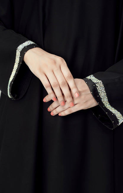 Hareer - ETOILE NOIR SWAROVSKI STONE WORK ABAYA