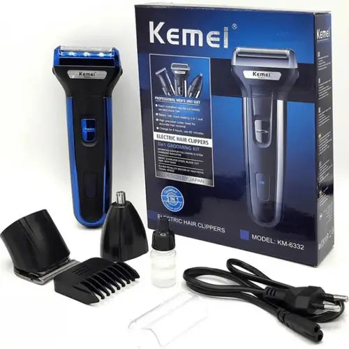 3 in 1 Grooming Shaver ( Trimmer ) Kit by Kemei