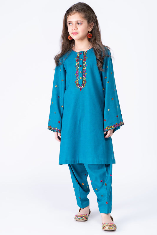 Kayseria - 2 Piece Khaddar Shirt & Shalwar