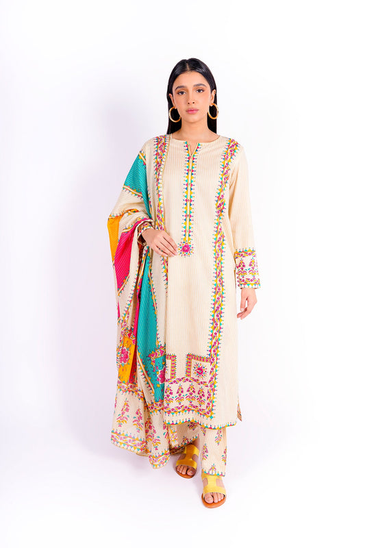 Kayseria - 3 Piece Cotton Lawn Suit