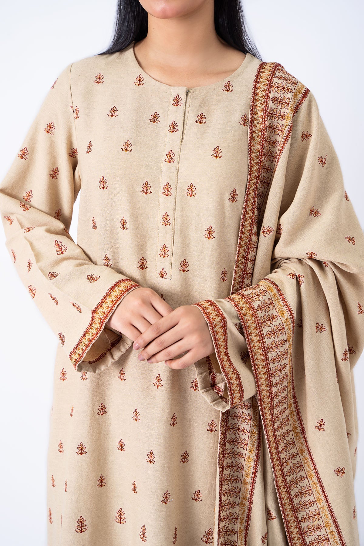 Kayseria - 3 Piece Cotton Karandi Suit