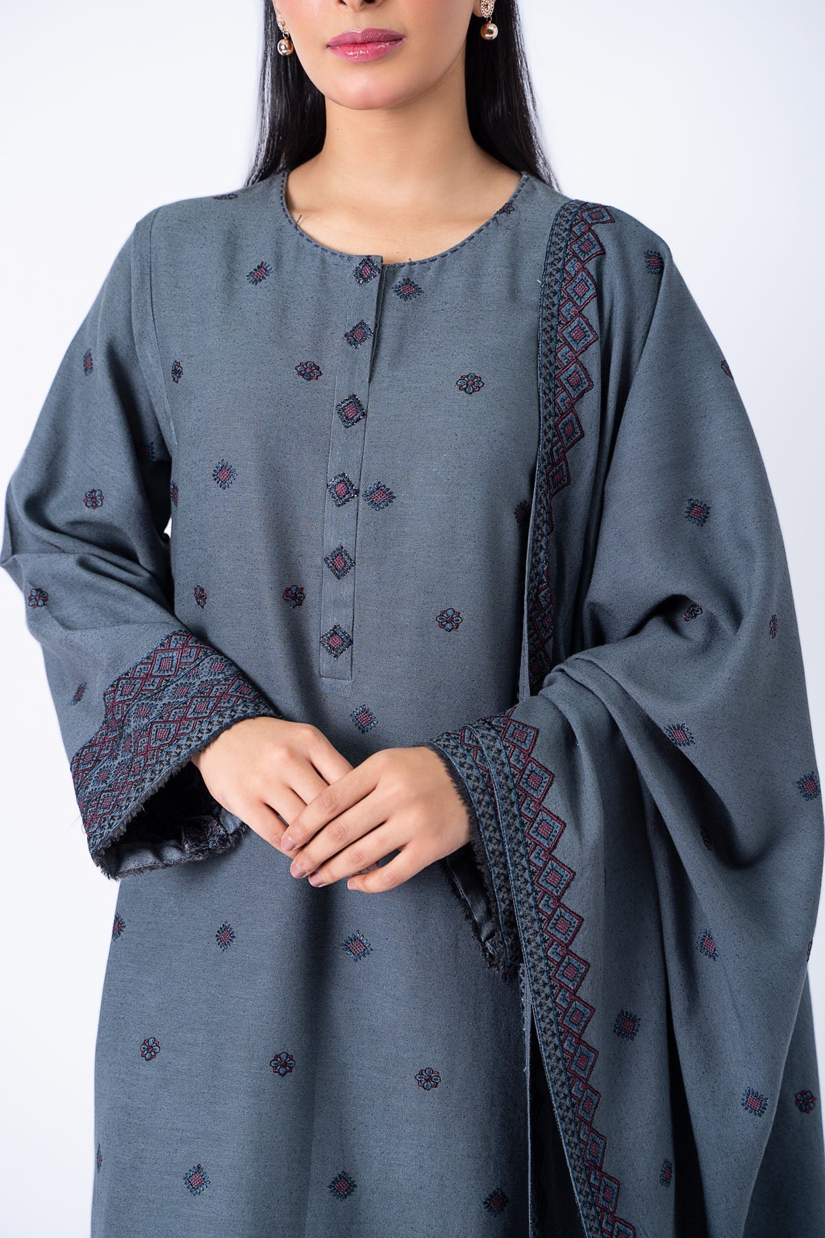 Kayseria - 3 Piece Cotton Karandi Suit