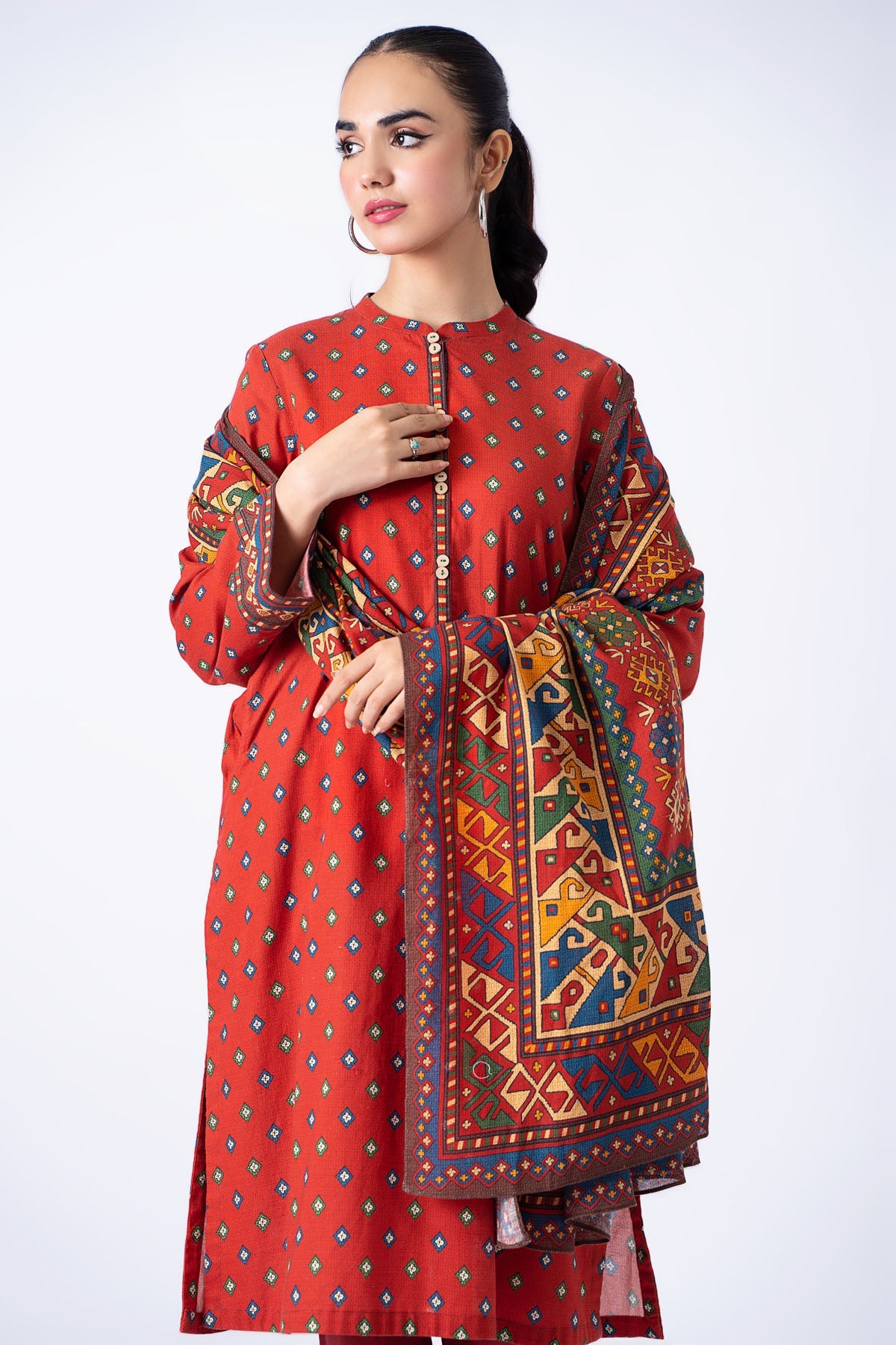 Kayseria - 3 Piece Khaddar Suit