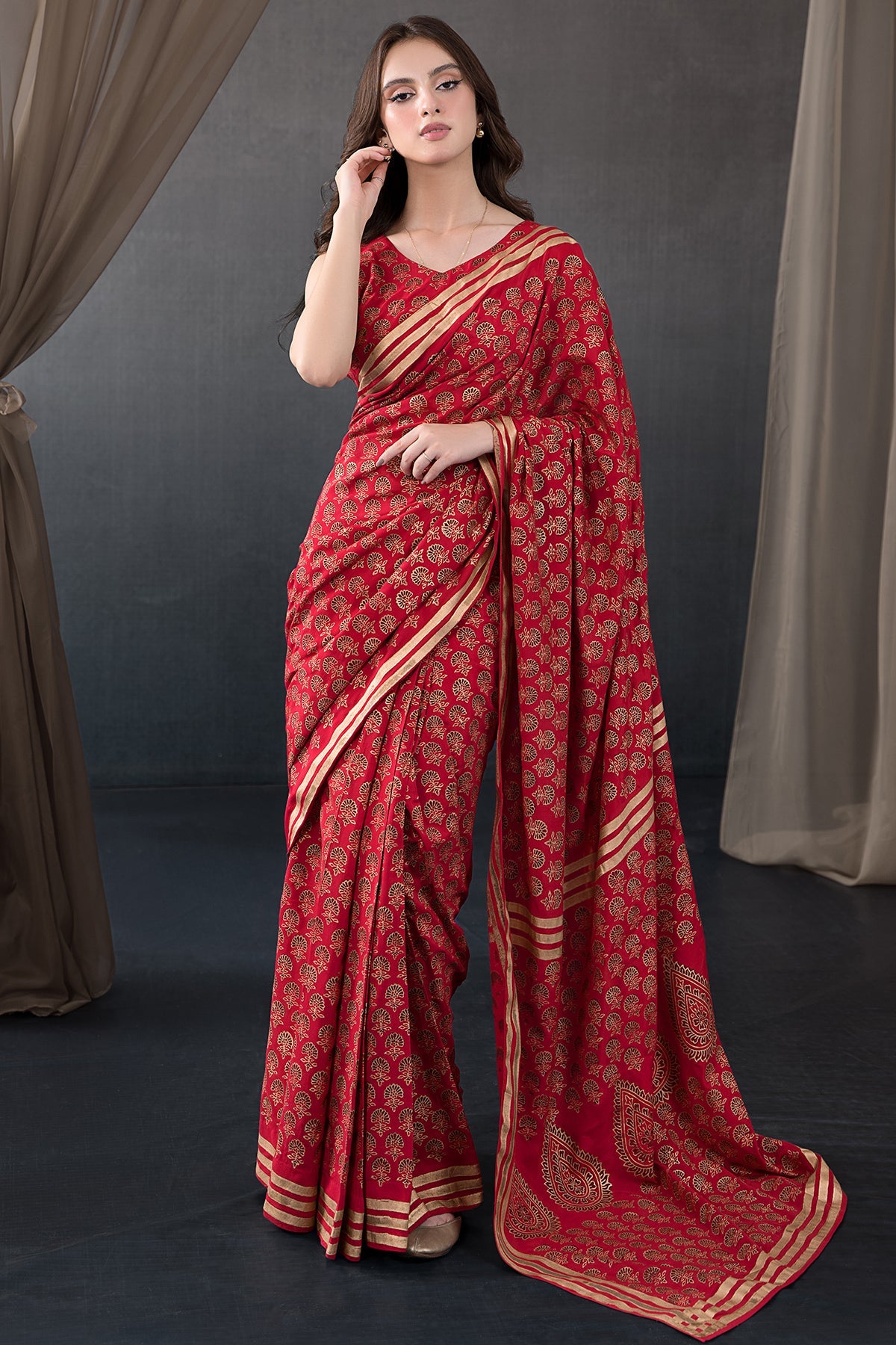 Kayseria - 3 Piece Thai Silk Saree