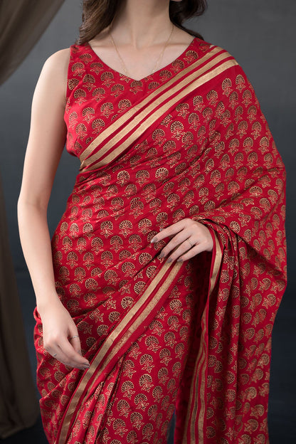 Kayseria - 3 Piece Thai Silk Saree