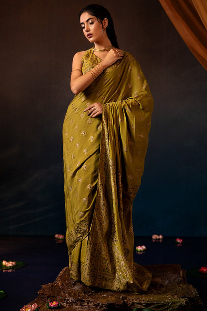 Kayseria - 3 Piece Thai Silk saree