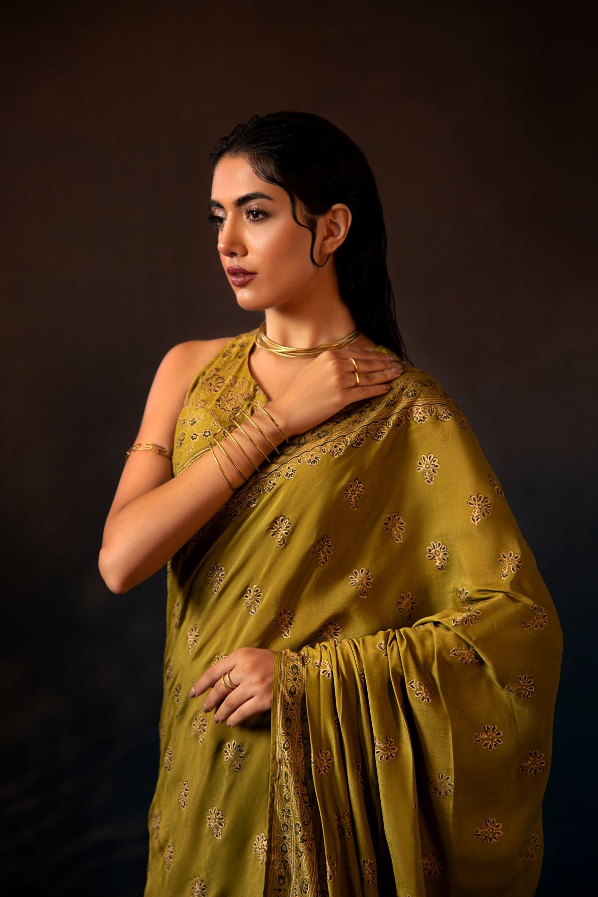 Kayseria - 3 Piece Thai Silk saree