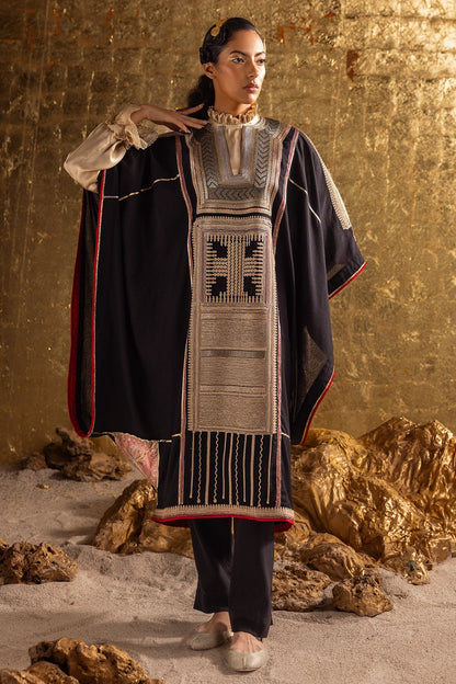 Kayseria - 2 Piece Viscose Karandi Shirt & Shalwar