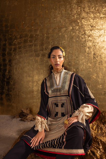 Kayseria - 2 Piece Viscose Karandi Shirt & Shalwar