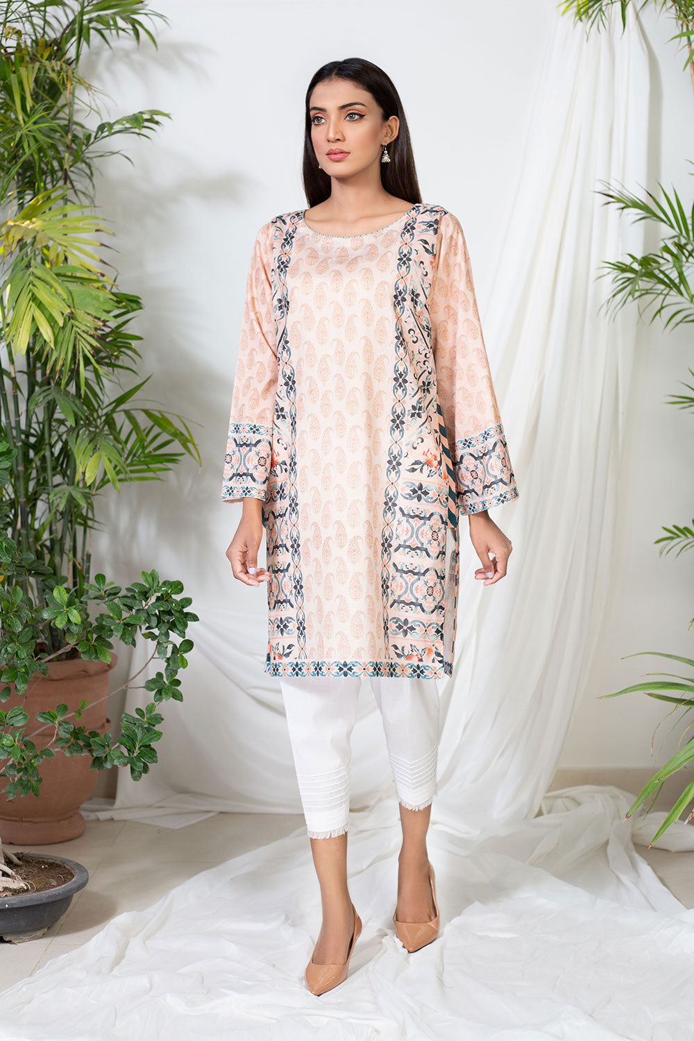 Lyla - Printed Lawn Kurta (LP21013A)