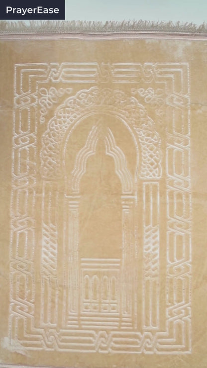 PrayerEase - Al Shifa Ortho Memory Foam Prayer Mat (Jai Namaz) – Beige