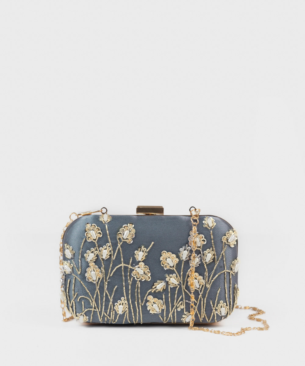 Sapphire - Embellished Clutch