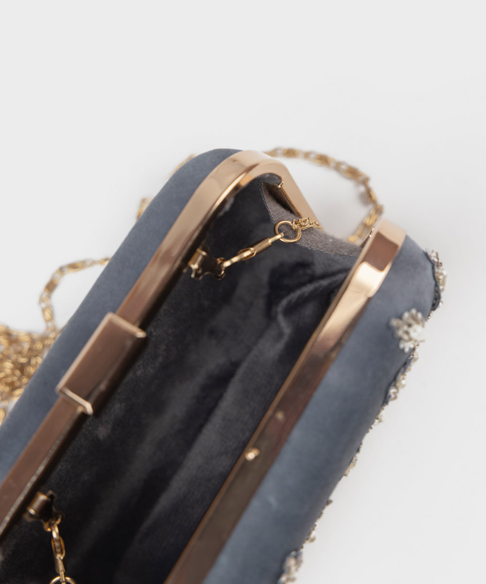 Sapphire - Embellished Clutch