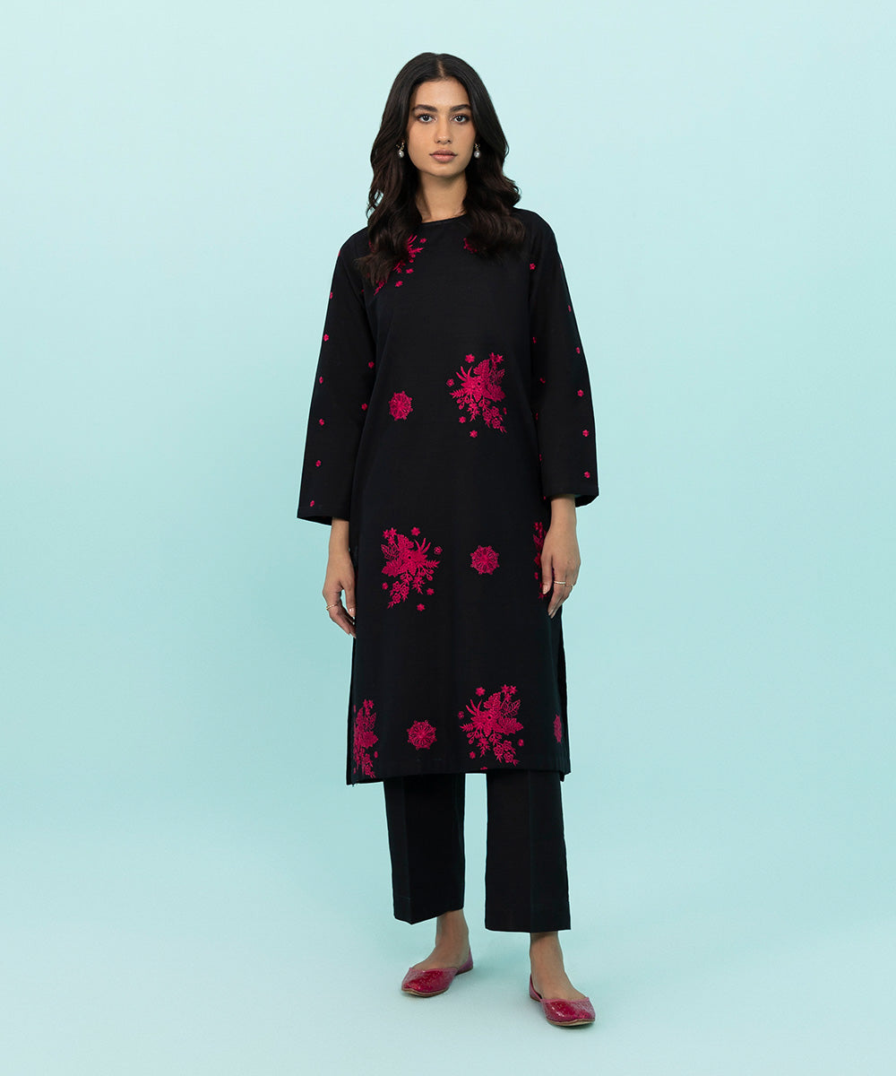 Sapphire - Embroidered Khaddar Shirt