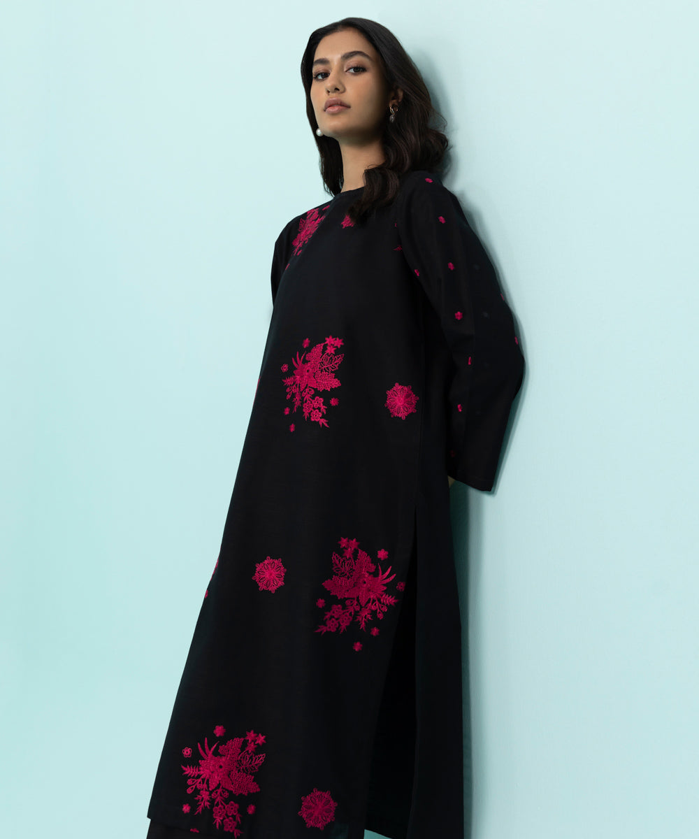Sapphire - Embroidered Khaddar Shirt