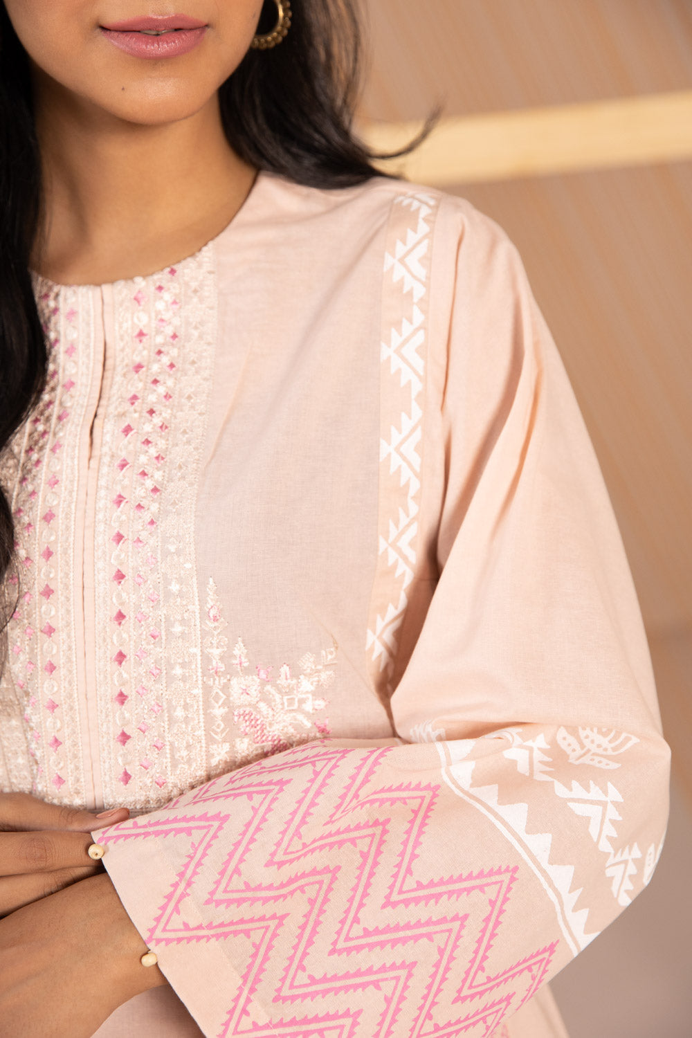 Sapphire - Embroidered Recycled Cotton Shirt