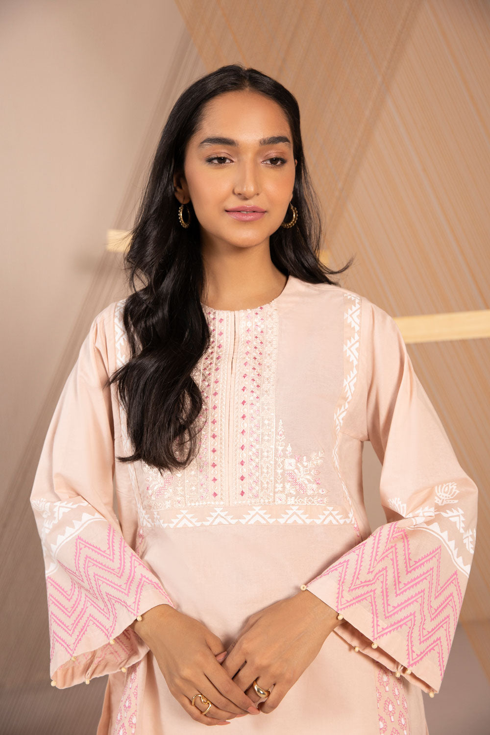 Sapphire - Embroidered Recycled Cotton Shirt