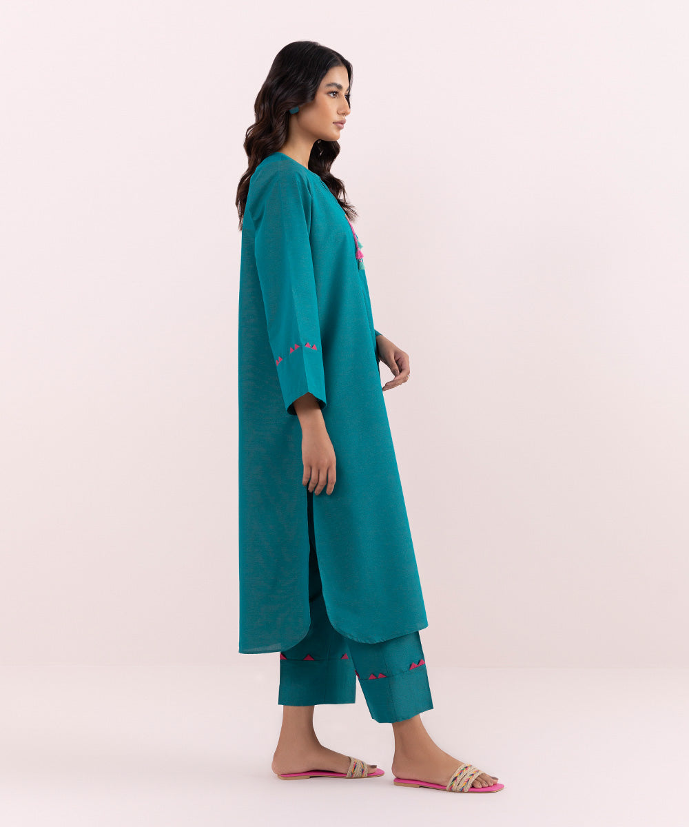 Sapphire - 2 Piece - Solid Cotton Suit