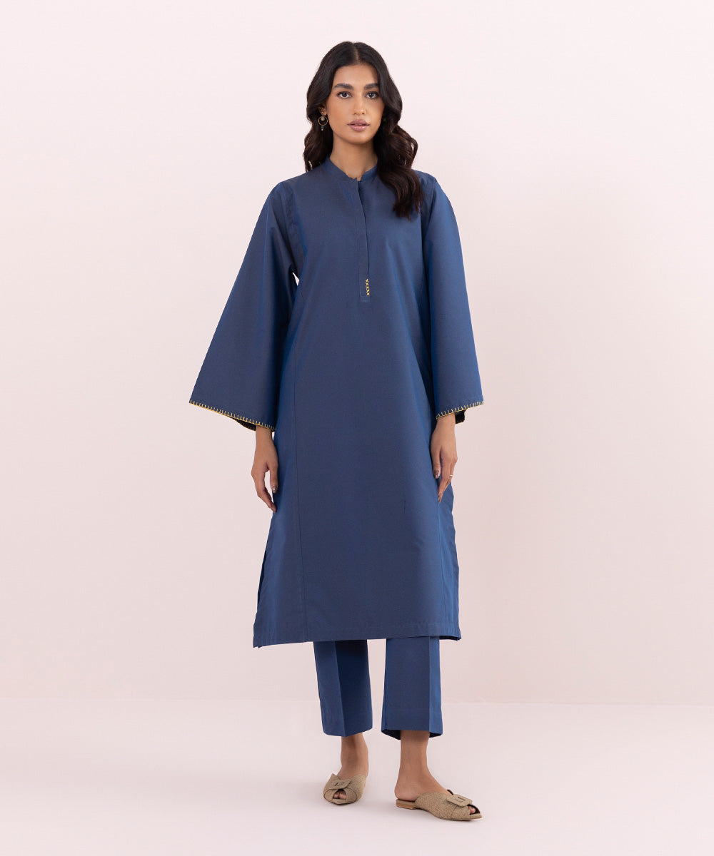 Sapphire - 2 Piece - Solid Cotton Suit