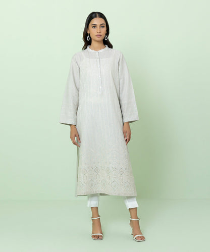 Sapphire - Embroidered Recycled Cotton Shirt