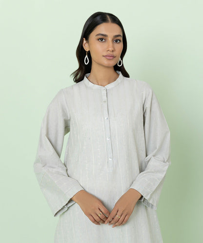Sapphire - Embroidered Recycled Cotton Shirt