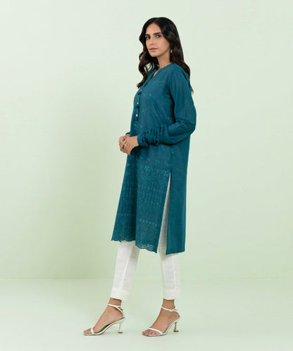 Sapphire - Embroidered Recycled Cotton Shirt